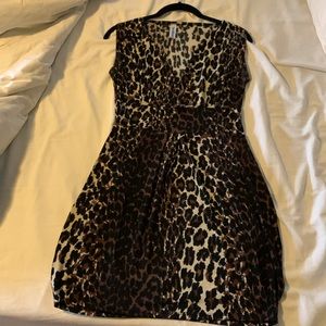 Leopard Print Mini Dress